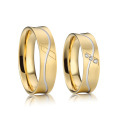 Simple 316L Stainless Steel Wedding Band Ring